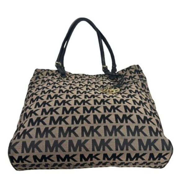 Michael Kors Jet Set North South Signature Shopper Tote Shoulder Bag Purse $198 - Picture 6 of 16